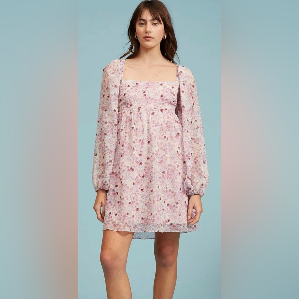 NWT LUCYPARIS Maeve Floral Dress Size Large (with flaw)